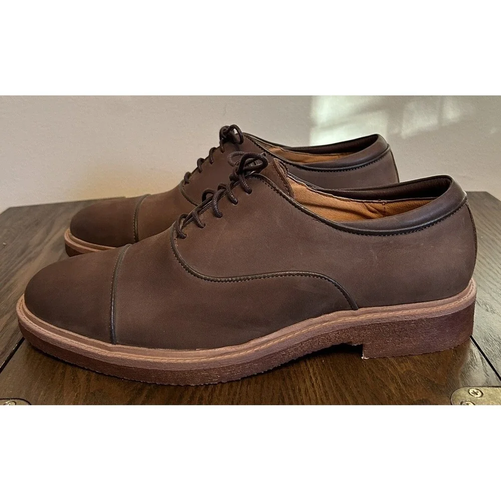 Vintage Foundry‎ Men's Lester Oxfords Shoe Brown Size 10